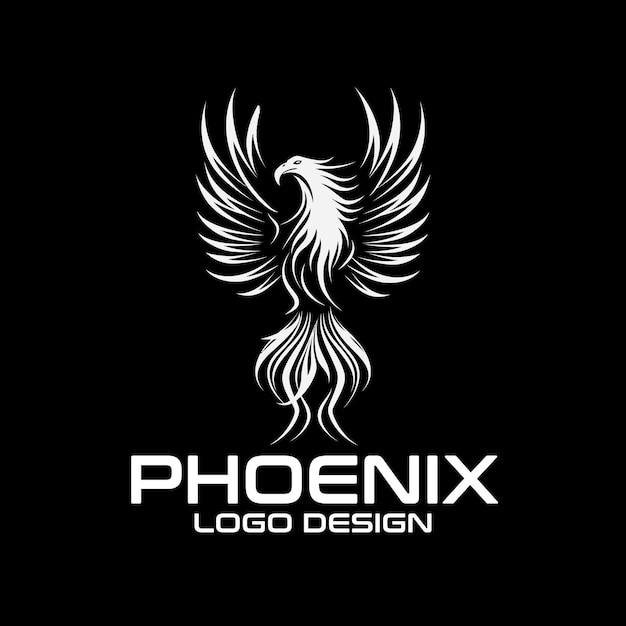 Diseño de Logotipo de Phoenix Vector
