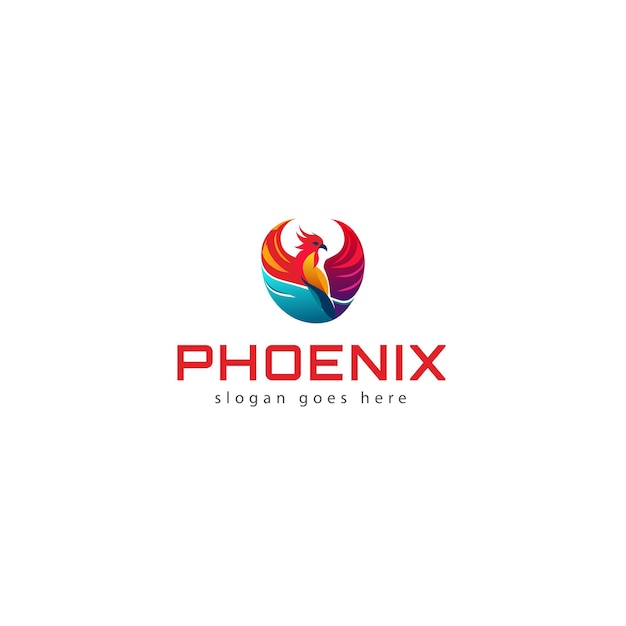 Diseño de Logotipo de Phoenix Vector