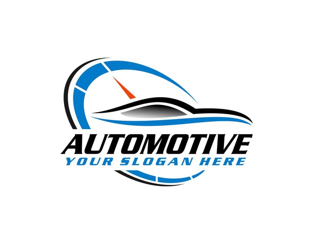 Diseño de logotipo de piezas de automóvil degradado
