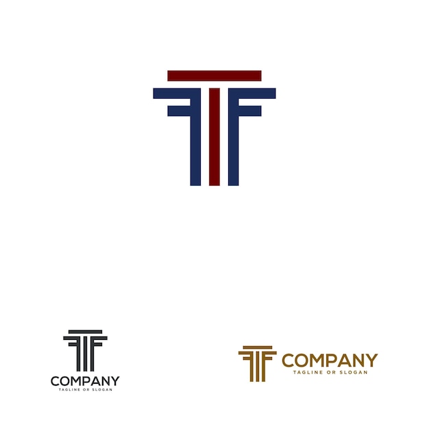 Diseño del logotipo del pilar para abogado o arquitecto de un bufete de abogados