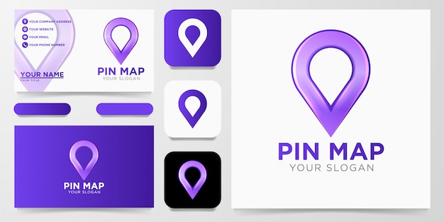 Diseño de logotipo pin map