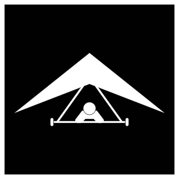 Diseño del logotipo del planeador colgante