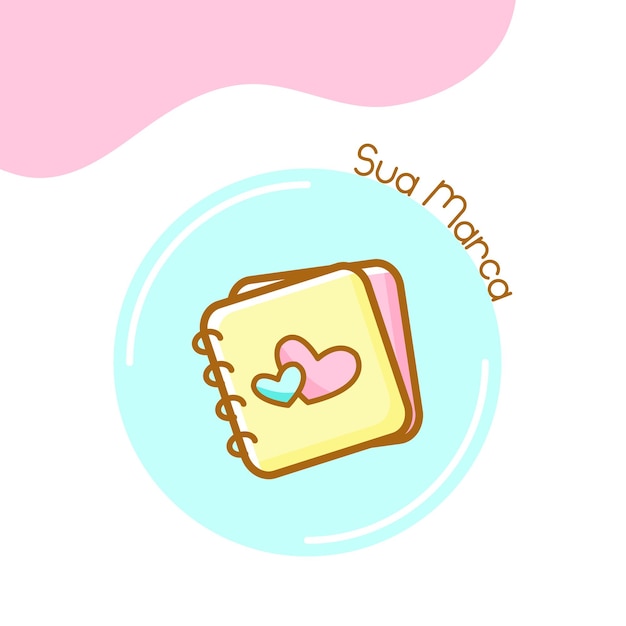Diseño de logotipo planificador lindo Vector