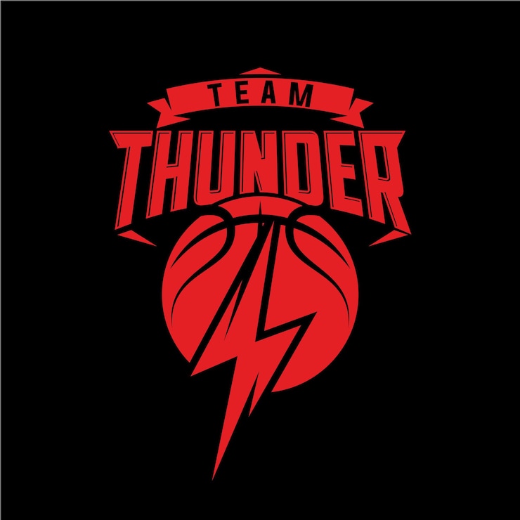 Diseño de logotipo plano del equipo de baloncesto
