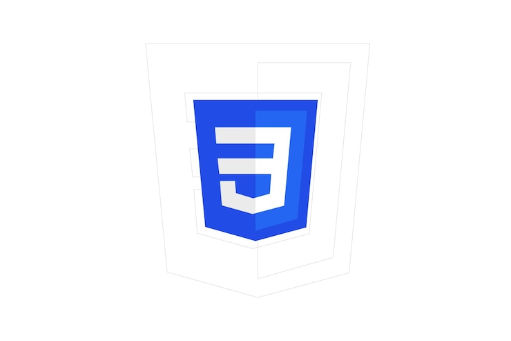 Vector diseño de logotipo plano mínimo css 3