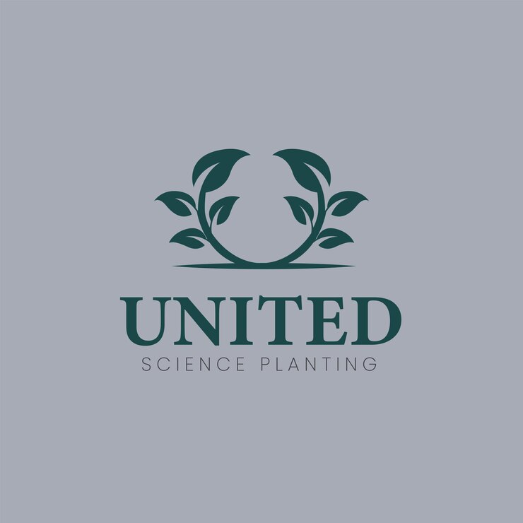 Diseño del logotipo de la planta verde mínima