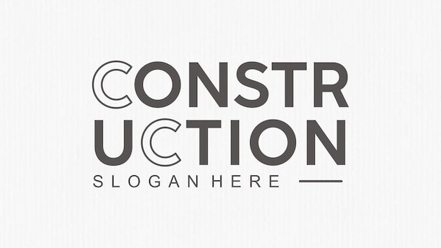 Diseño de logotipo de plantilla de construcción