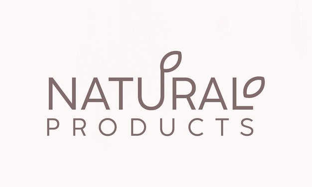Diseño de logotipo de plantilla natural