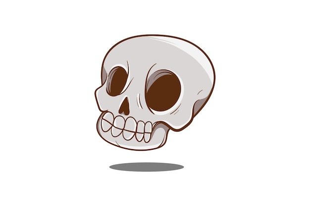 diseño de logotipo de plantilla de vector de cráneo humano