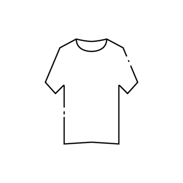 diseño de logotipo de la plantilla vectorial del icono de la camisa de manga corta