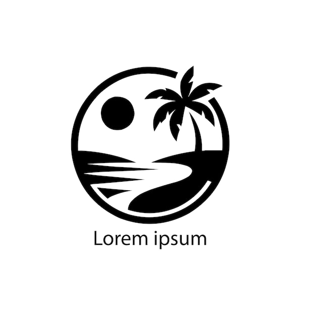 Diseño del logotipo de la playa