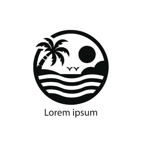 Diseño del logotipo de la playa