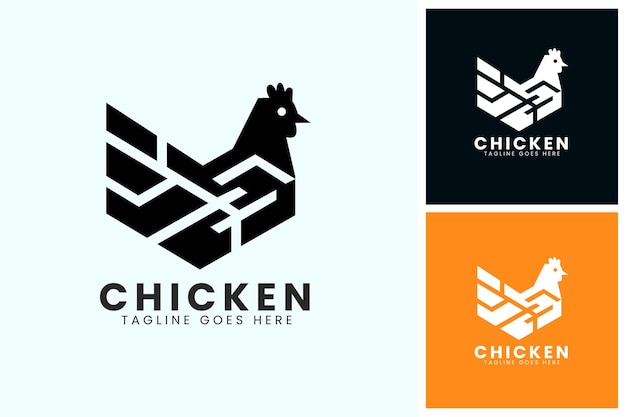 Vector diseño del logotipo del pollo