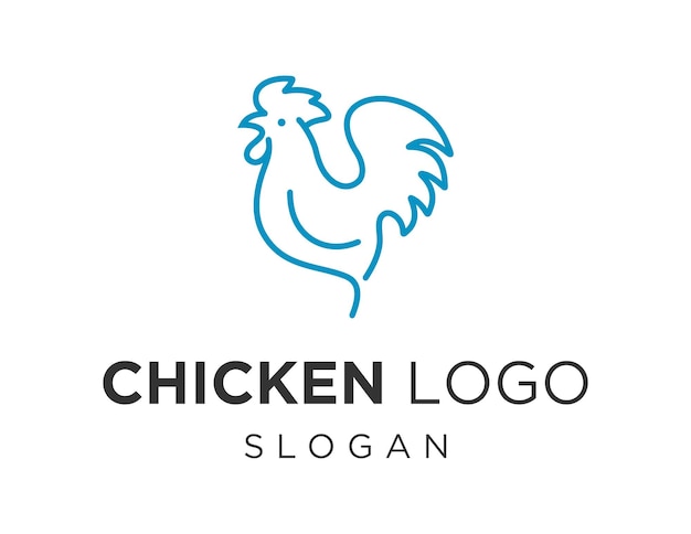 Diseño del logotipo del pollo