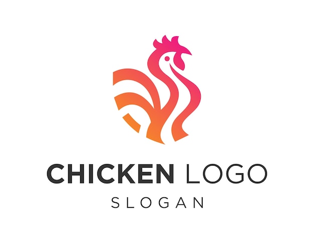 Diseño del logotipo del pollo