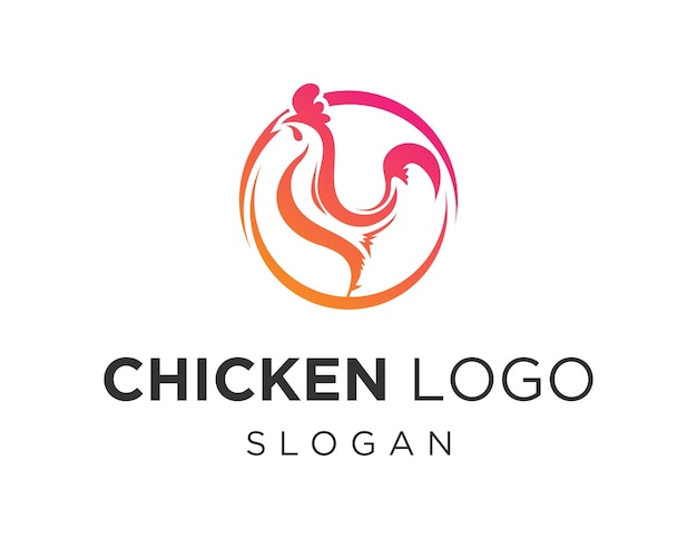 Diseño del logotipo del pollo