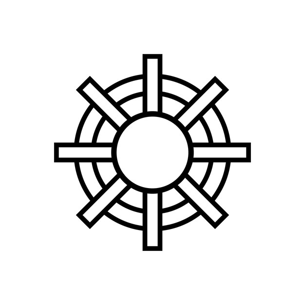 Diseño de logotipo de potencia de giro de turbina de agua