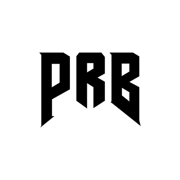 Diseño de logotipo de PRB para una empresa de tecnología Diseño del logotipo PRB combinación de colores blanco y negro Logotipo PRB Vector PRB Diseño del icono PRB Alfabeto PRB Tipografía
