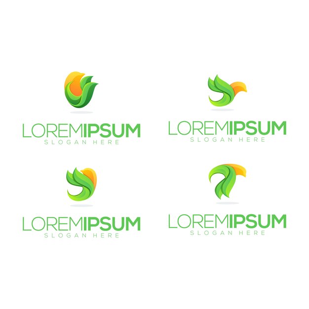 Diseño de logotipo premium bird