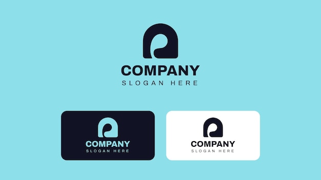 Diseño de logotipo premium de formas abstractas