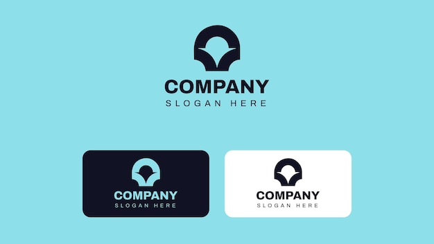 Diseño de logotipo premium de formas abstractas