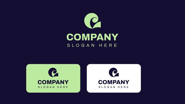 Diseño de logotipo premium de formas abstractas