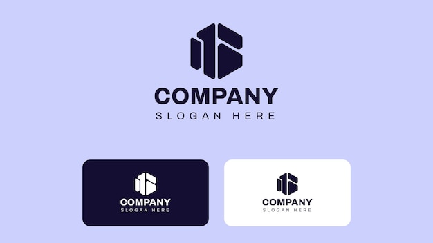 Diseño de logotipo premium de formas abstractas