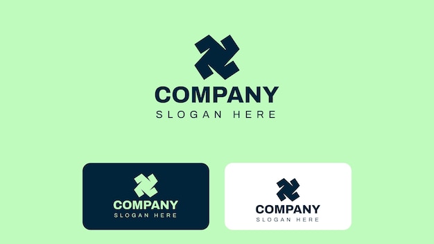 Diseño de logotipo premium de formas abstractas