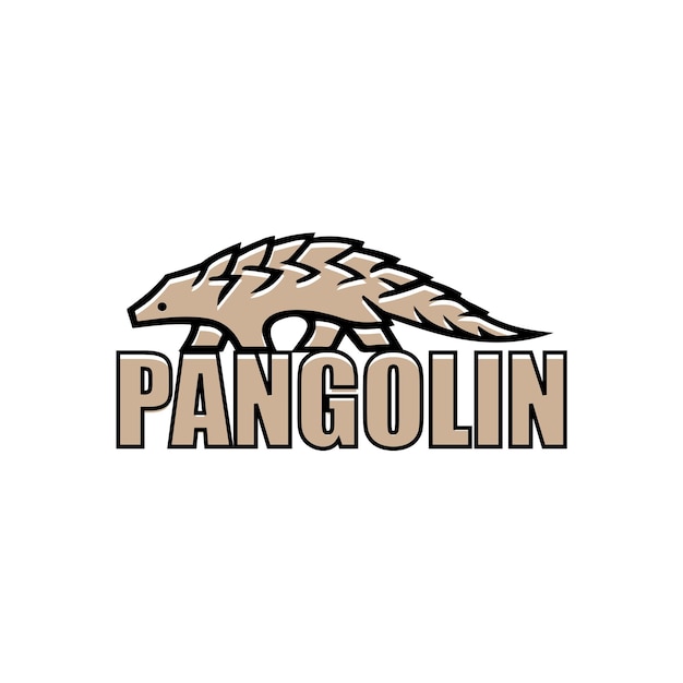 Diseño del logotipo premium de Pangolin Tierra Shohag