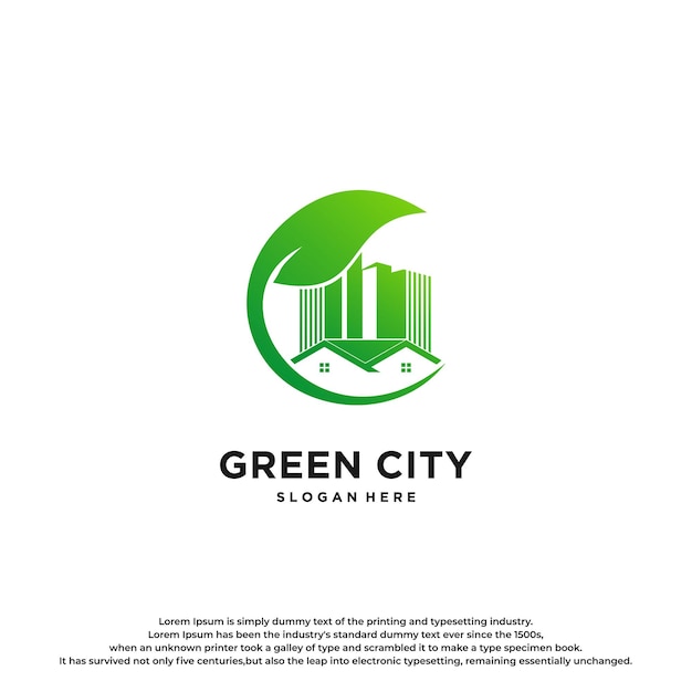 Diseño de logotipo Premium Real Estate Green City.