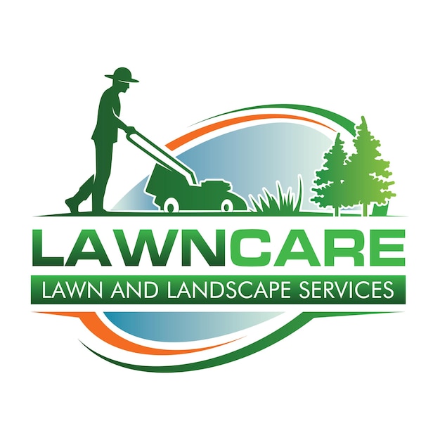 Diseño de logotipo profesional de cuidado del paisaje Servicios de jardinería Logotipo comercial