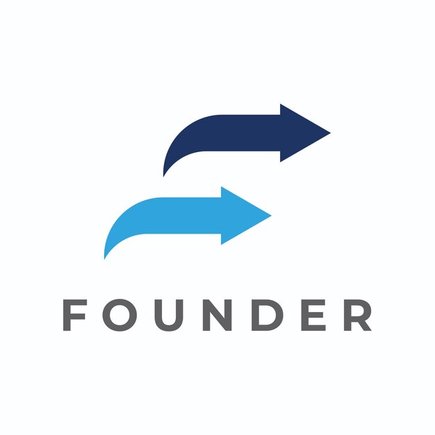 Diseño de logotipo de progreso y crecimiento creativo financiero y profesional con signo de dirección de flecha Logotipo para progreso empresarial y símbolo de carrera
