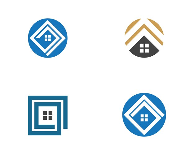 Diseño del logotipo de la propiedad y la construcción