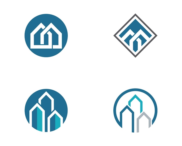 Diseño del logotipo de la propiedad y la construcción