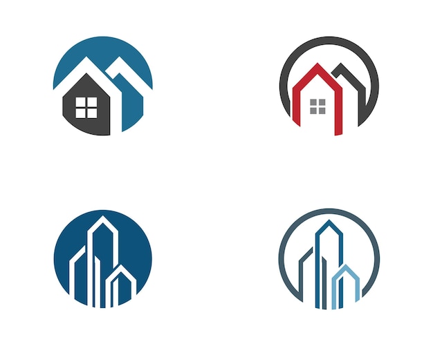Diseño del logotipo de la propiedad y la construcción