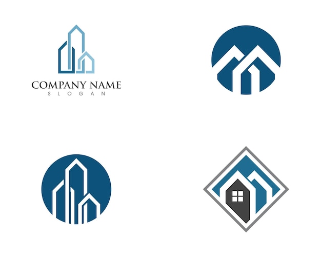 Diseño del logotipo de la propiedad y la construcción