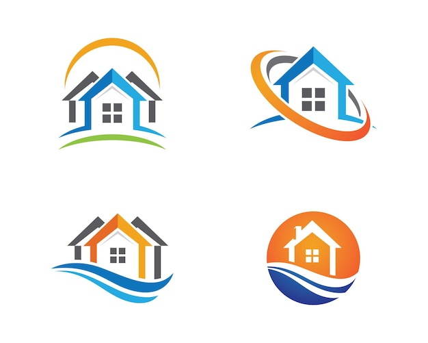 Diseño del logotipo de la propiedad y la construcción