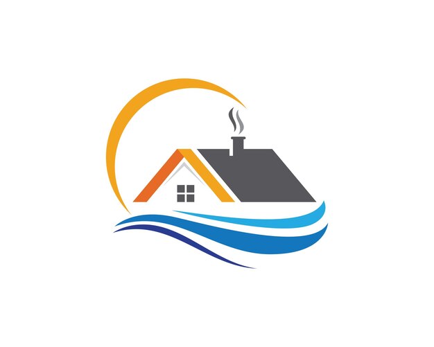 Diseño del logotipo de la propiedad y la construcción