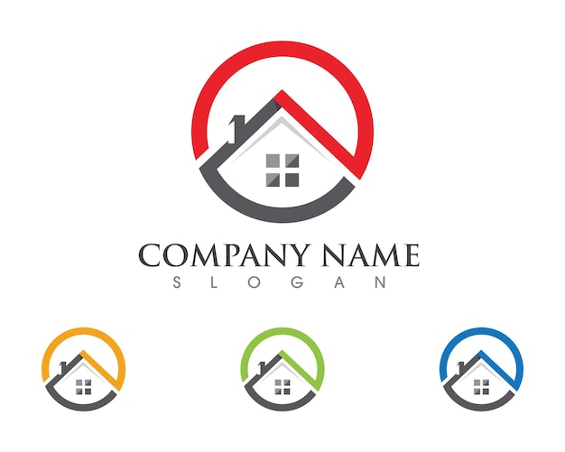 Diseño del logotipo de la propiedad y la construcción