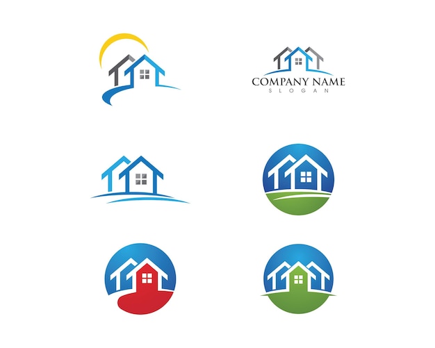 Diseño del logotipo de la propiedad y la construcción