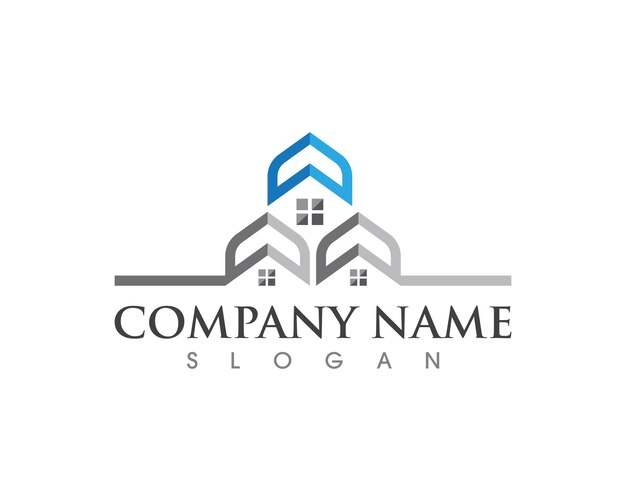 Diseño del logotipo de la propiedad y la construcción