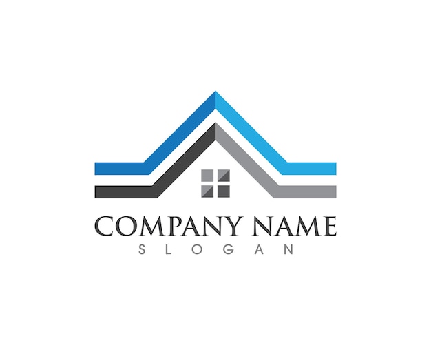 Diseño del logotipo de la propiedad y la construcción