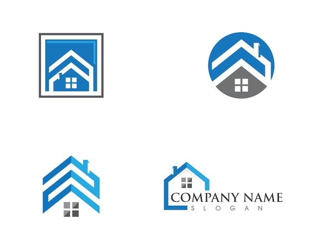 Diseño del logotipo de la propiedad y la construcción