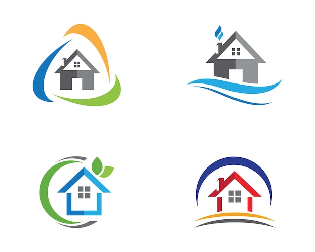 Diseño del logotipo de la propiedad y la construcción