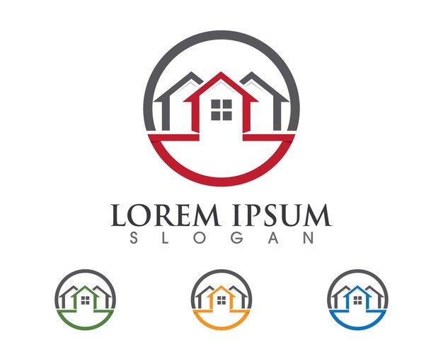 Diseño del logotipo de la propiedad y la construcción