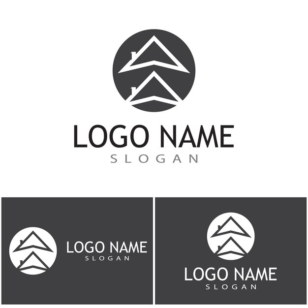 Diseño del logotipo de la propiedad y la construcción