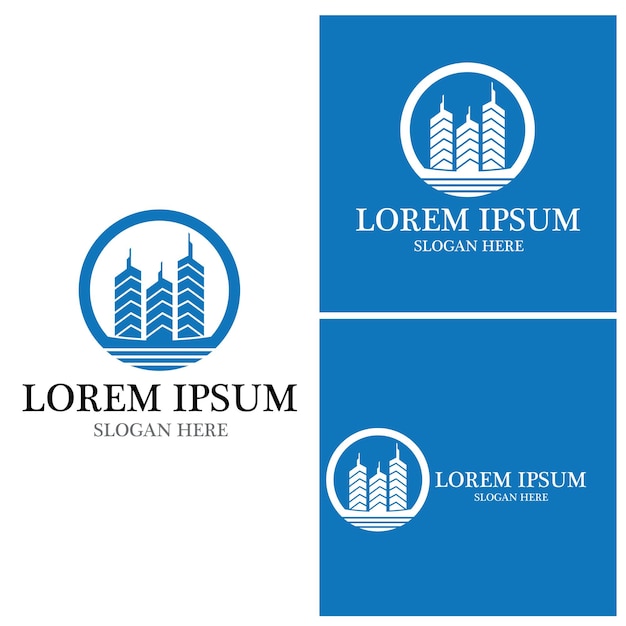 Diseño del logotipo de la propiedad y la construcción