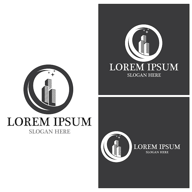 Diseño del logotipo de la propiedad y la construcción