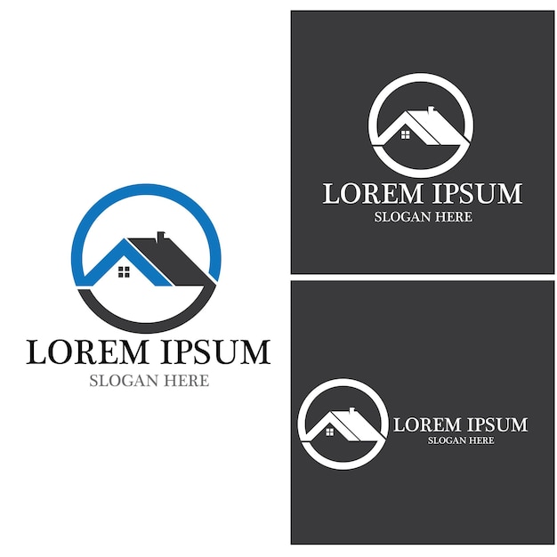 Diseño del logotipo de la propiedad y la construcción