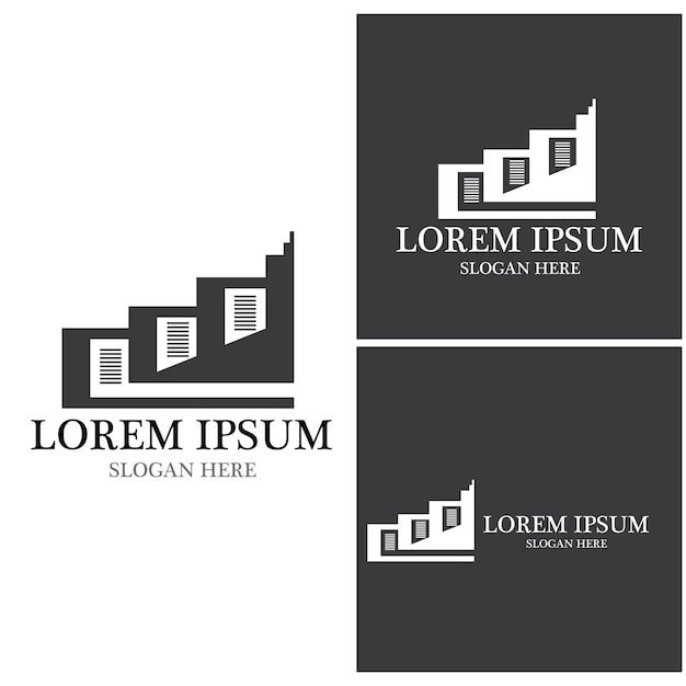 Diseño del logotipo de la propiedad y la construcción